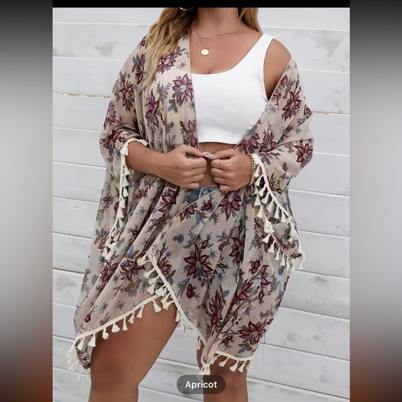 Floral Kimono 2X NWOT - Picture 3 of 6